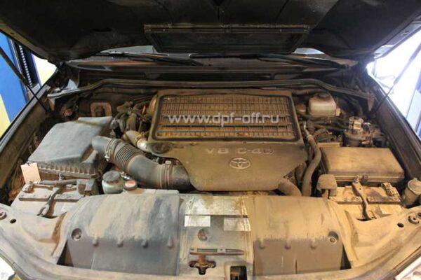 Как правильно выполнить очистку сажевого фильтра на Toyota Land Cruiser 200